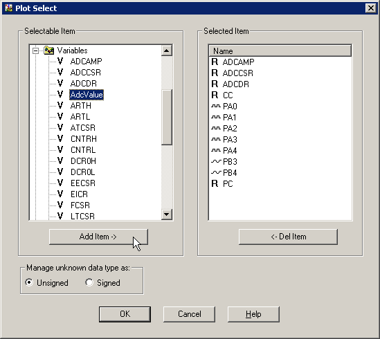 Simulator features format. Exported items can be quickly and easily imported into later simulations, facilitating comparison between different simulations of the running of your application.