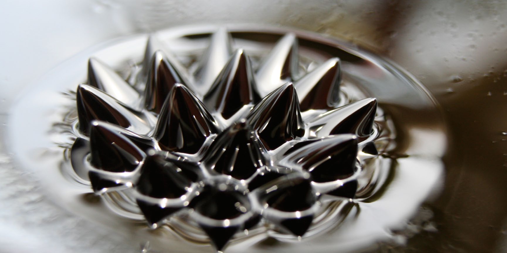 Ferrofluid is a liquid that acts like a magnet What s surprising about nanomaterials? When things are very, very small, they sometimes behave in different and surprising ways.