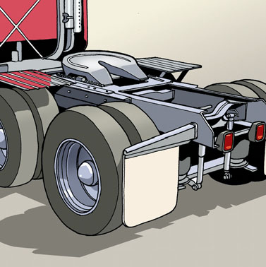 Trailer Hitch (Coupling Device) Tractor-semitrailer The same type of hitch can be found on a road train. INSPECTION PROCEDURE 13.