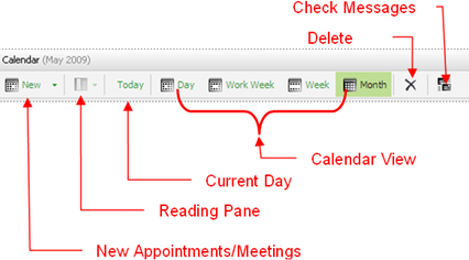 Using the OWA Calendar Folder The OWA Calendar Folder has several identical options as the Outlook 2010 client calendar.