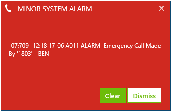 Phone Manager 64 6.1 Alarm Notifications 6.1.1 Overview Alarms generated on the PBX can be sent to Team Leader clients to notify them that they have occurred.