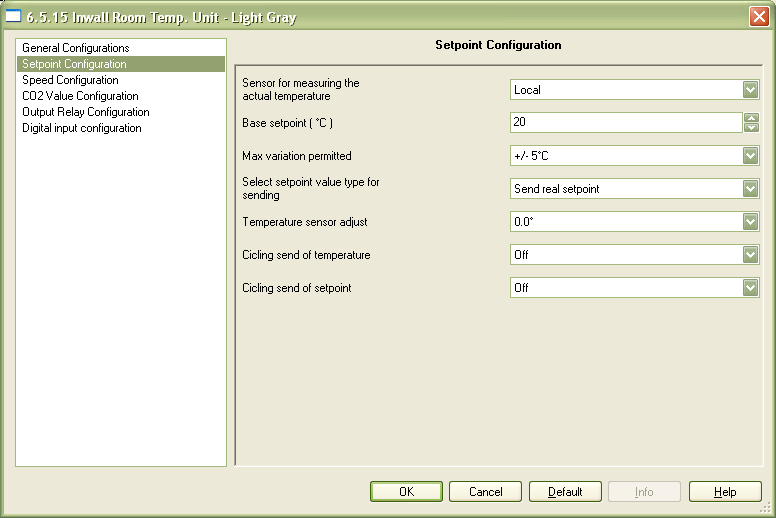 4.2 Parameter Window Setpoint Configuration This window allows parameter settings for temperature measurement and setpoint settings Fig.