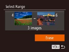 Selecting a Range Rotating Images hoose [Select Range]. Following step in hoosing a Selection Movies hange the orientation of images and save them as follows.