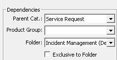 8 Types and Sub-types Figure 12: Type Detail Each Folder in SupportDesk ITSM has a set of categories that have been set to appear only in one Folder.