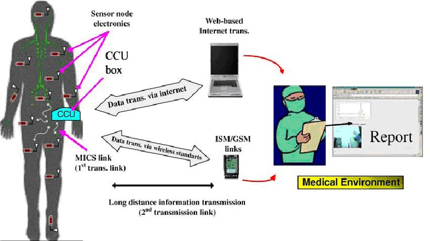 application in the field of Medical Environment for monitoring the health care system.