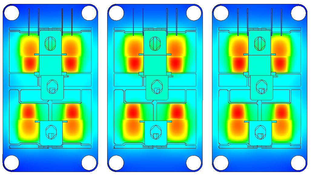 Results of Parametric Study Surface Plot of the interior of the IGBT for