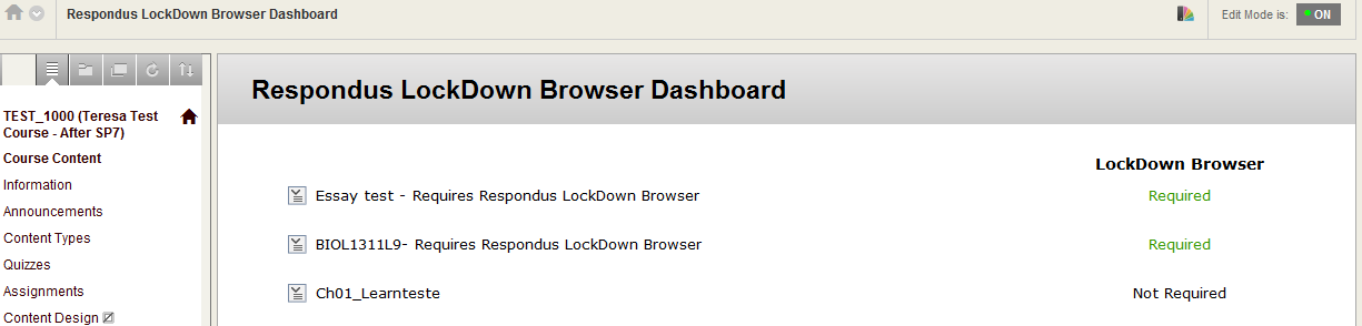 Respondus LockDown Browser Guide for Instructors Introduction Respondus LockDown Browser is a customized browser that increases the security of test delivery in Blackboard.