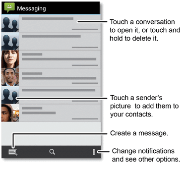 Touch Menu > Settings and then touch an account to change its settings, or touch General settings to change general email settings.