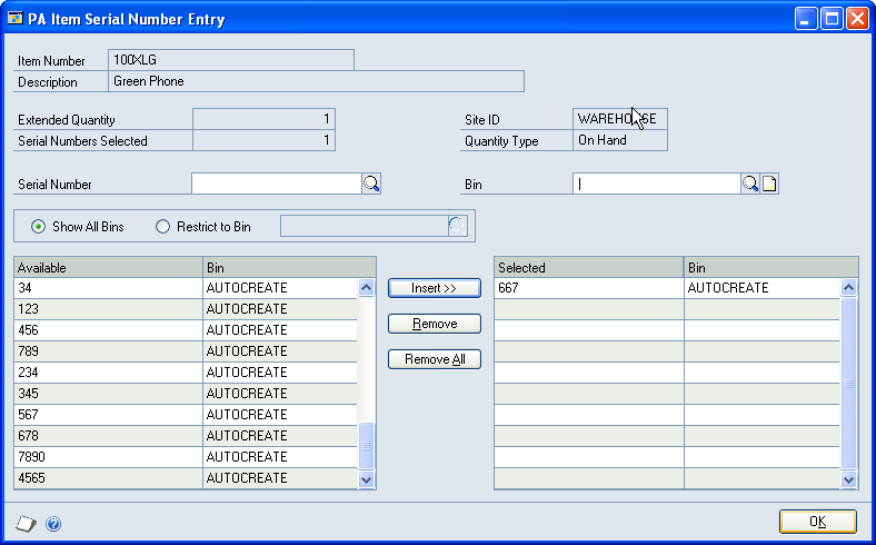 PART 5 PROJECT COST TRACKING 1. Open the Inventory Transfer Entry window. Transactions > Project > Inventory Transfer 2. Enter an inventory transfer.