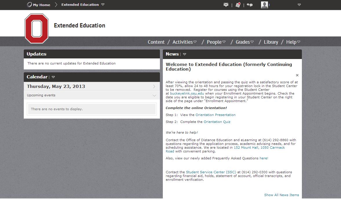 edu and select Join self-enrollment courses in the left sidebar to request access to the Extended
