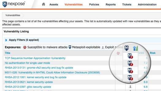 faster Validate vulnerabilities to demonstrate risk Close-loop integration with Nexpose for