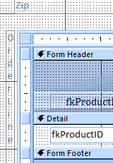5.2 Change Customer ID Label 14 Go to Design View for the Invoice and move the subform to the left. First reduce the space to the left of the subform. Select the label called OrderLine.