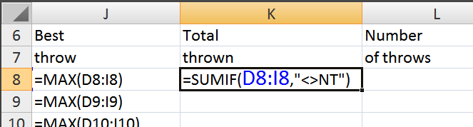 SUMIF Function with NOT criteria NOT criteria allow you to exclude data from your calculations.