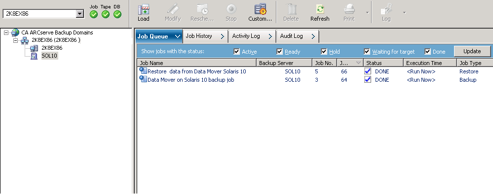 How Devices Appear in the Device Manager How Devices Appear in the Device Manager Data mover servers and their connected devices appear in the Device Manager window shortly after you register the
