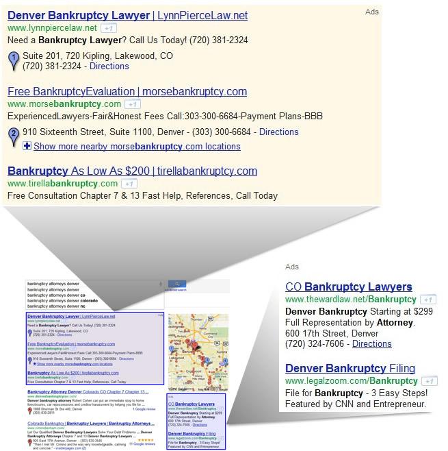 Google AdWords Paid Search Ads Google AdWords ads can be purchased to show a relevant ad for your law firm whenever a prospect searches for legal services that you offer.