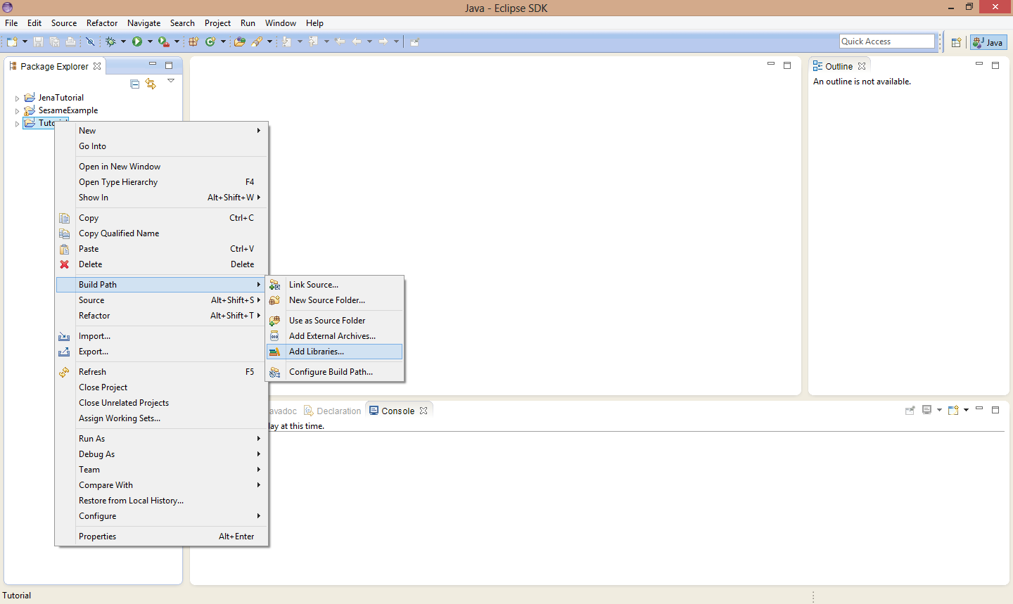Fig 28 - Adding Jena libraries into Eclipse (5) 5.