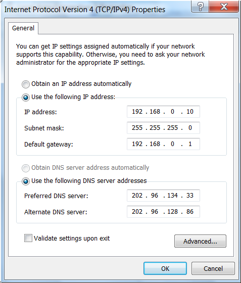 5. Select Obtain an IP address automatically and Obtain DNS server address automatically. Click OK to save the configurations.