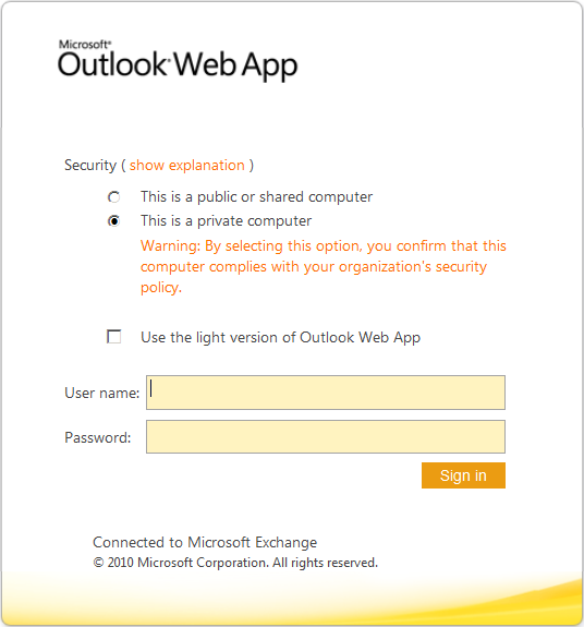 Use Outlook Web Access (OWA) to access your Exchange mailbox One advantage of having an Exchange mailbox is the ability to access your mail and make real-time changes to the data held within it using