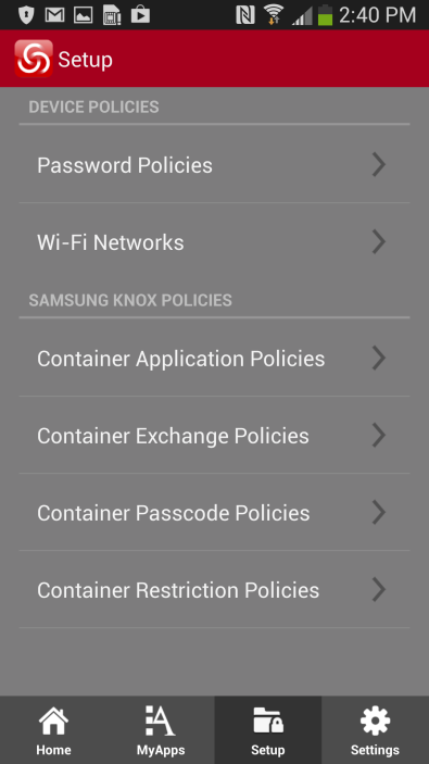 Web-based Centrify for Samsung KNOX user portal Centrify App Users can download and install the Centrify app, simply called Centrify, from the Google Play store.