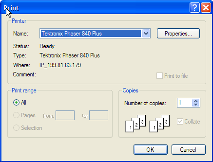 Appendix B: Print Wizard 6. When you are ready to print the report, click Print.
