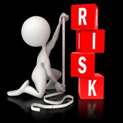 Risk = The potential impact that a given threat will exploit the vulnerabilities of assets (such as an information system) and thereby cause harm to
