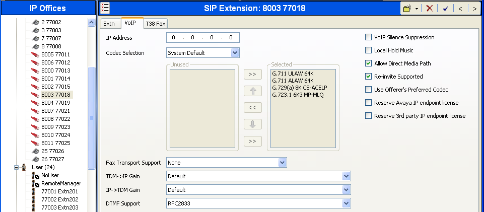 5.4. Administer SIP Extensions From the configuration tree in the left pane, right-click on Extension and select New SIP Extension from the pop-up list to add a new SIP extension.
