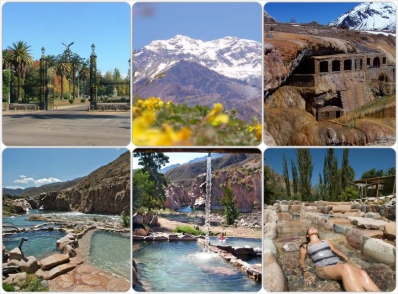 HOT SPRINGS, CITY TOUR & ALTA MONTANA Did you know you there were hot springs right in the mountains of Mendoza? Beautiful place to spend a day. Spa and massages are also offered there.