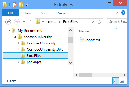 Deploying Extra Files Overview This tutorial shows how to extend the Visual Studio web publish pipeline to do an additional task during deployment.