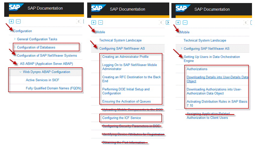 3.3 NetWeaver Mobile: Base Configuration Steps Please refer to Section 8, Setup the Gateway 1.1 to SAP NetWeaver Mobile of Setup Guide for more details. 1 Configuration of Database?