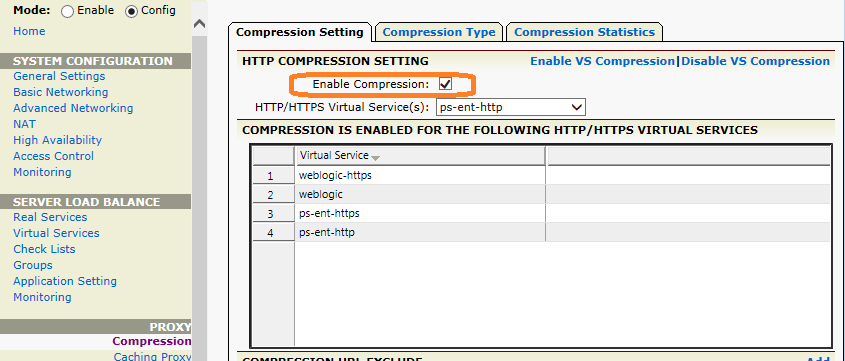 6.5 HTTP Compression The APV appliance supports in-line/dynamic compression of HTTP objects, which reduces bandwidth use and speeds up application delivery.