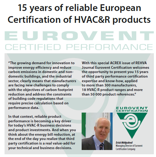 ECC Product Certification in Detail REHVA Special Addition Journal