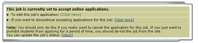 Delete a Job If a job is already in Storage, a link to [Delete this Job] will be visible on the Manage Jobs page. After clicking this link, the system will confirm that you want to delete this job.