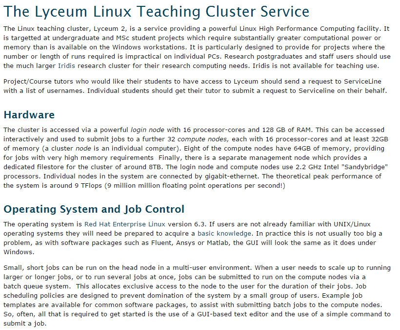 The Lyceum cluster http://www.soton.ac.