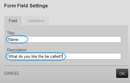 Add a Name Field Customer Support Website Builder Manual Drag the Text Box Widget onto your new form. Quick tip: Red dashed lines will appear around your form. Drop the widget within these lines.