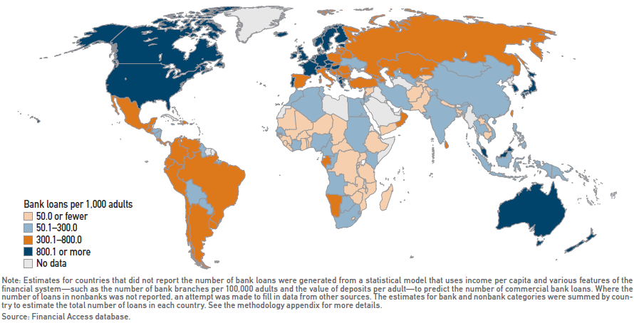 Countries without Credit Bureaus are