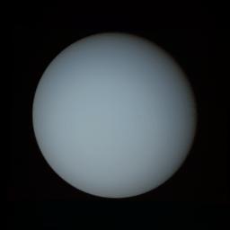 It has a 12 hours and 14 minutes rotation and its translation 84 years and 4 days. Uranus is about 2 870 000 000 km from the Sun.
