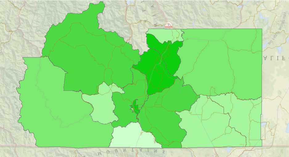 UV 96 Figure 6 Number of Persons with Disabilities by Census Tract Merrill 5 6 UV 96 Fort Jones UV 96 Greenview 4 7.03 Yreka 7.01 UV 263 5 7.