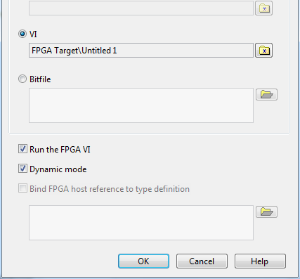 FPGA Deployment: Host Reference Bitfile is saved in host application with Open FPGA VI Reference.