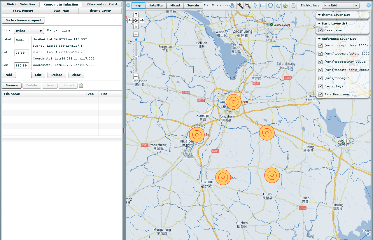Location Analysis Select by X & Y