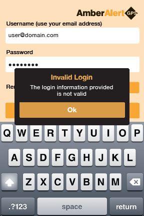 User Login Login After downloading the Tracker App, you will need to login.