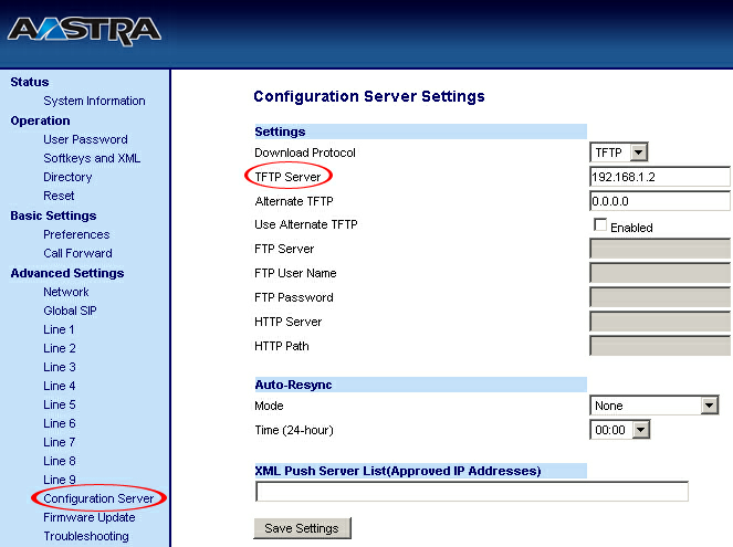 Registering Aastra 55i 20 an example with IP address 2. Hit "Enter" on your keyboard. 3. Login to the Aastra 55i Web Interface. You'll be prompted to enter a username and password.