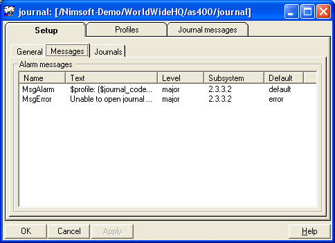 Field Messages to Read Repeated calls from configuration tool Save window size and default journal messages setup Optional setting to limit the number of messages to be read on each fetch.