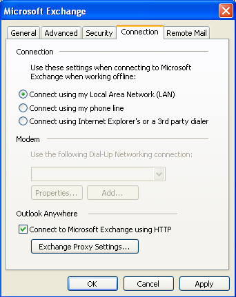 Exchange 2010 Outlook Profile Setup Page 7 of 9 15) Click [Apply], and then click [OK].
