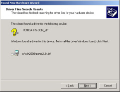 Insert the device driver diskette into your floppy drive, and click Next.