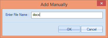 Figure 56: Dialog box to add File Mask If you have checked All Files option, then all files on the File Server will be added.