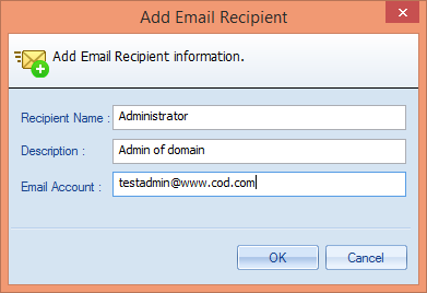 3. Enter SMTP Server name/ip and Port number (which is 25 for most email servers). 4.