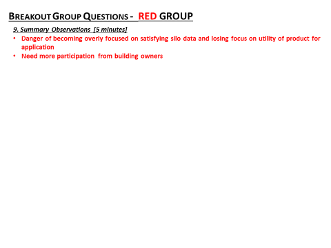 Figure 22: Breakout Group Answers -