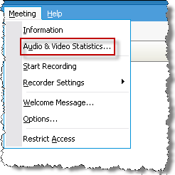 Chapter 10: Sending and Receiving Video Obtaining video and audio data during a meeting Having video or audio problems in a meeting?