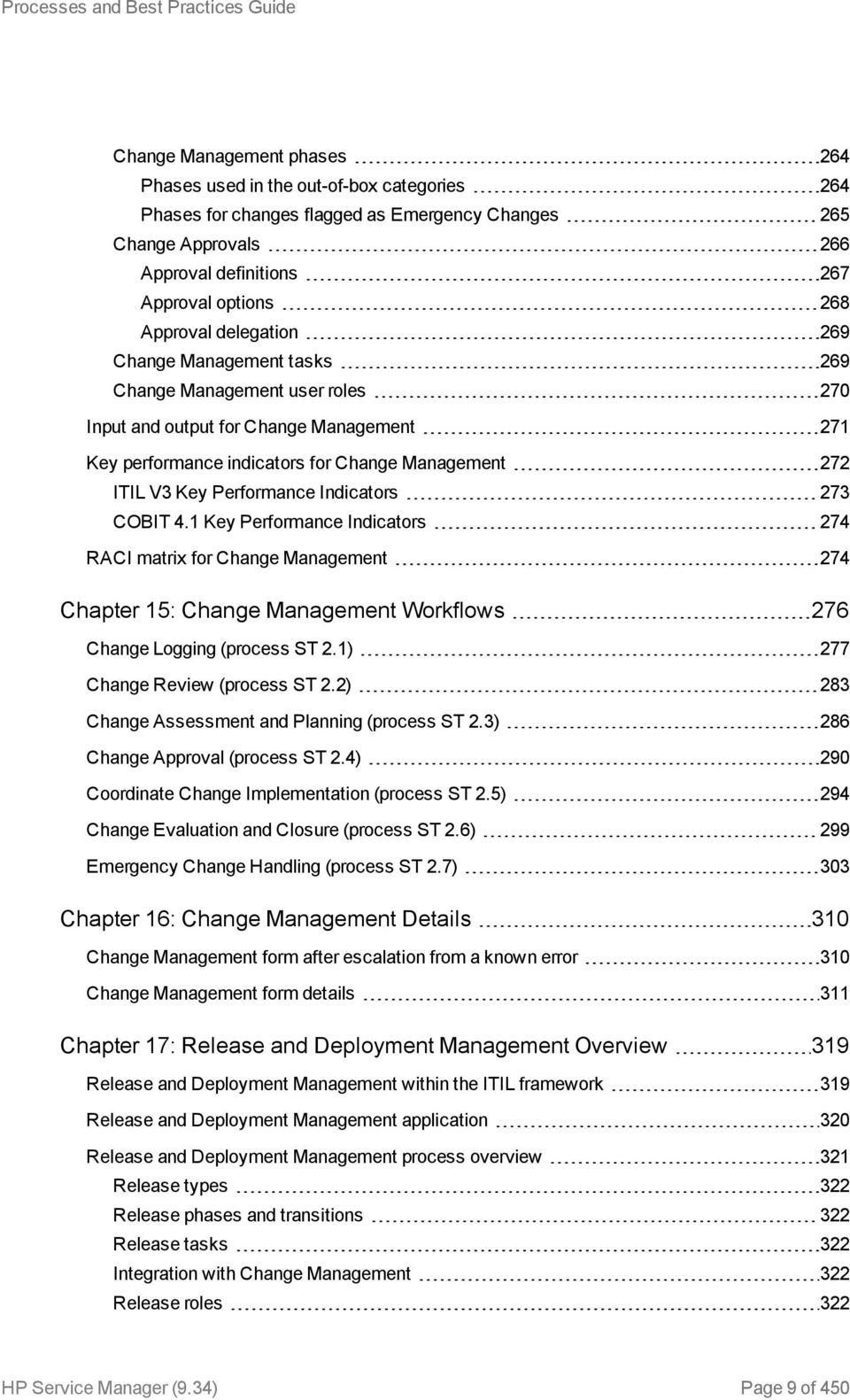 Performance Indicators 273 COBIT 4.1 Key Performance Indicators 274 RACI matrix for Change Management 274 Chapter 15: Change Management Workflows 276 Change Logging (process ST 2.
