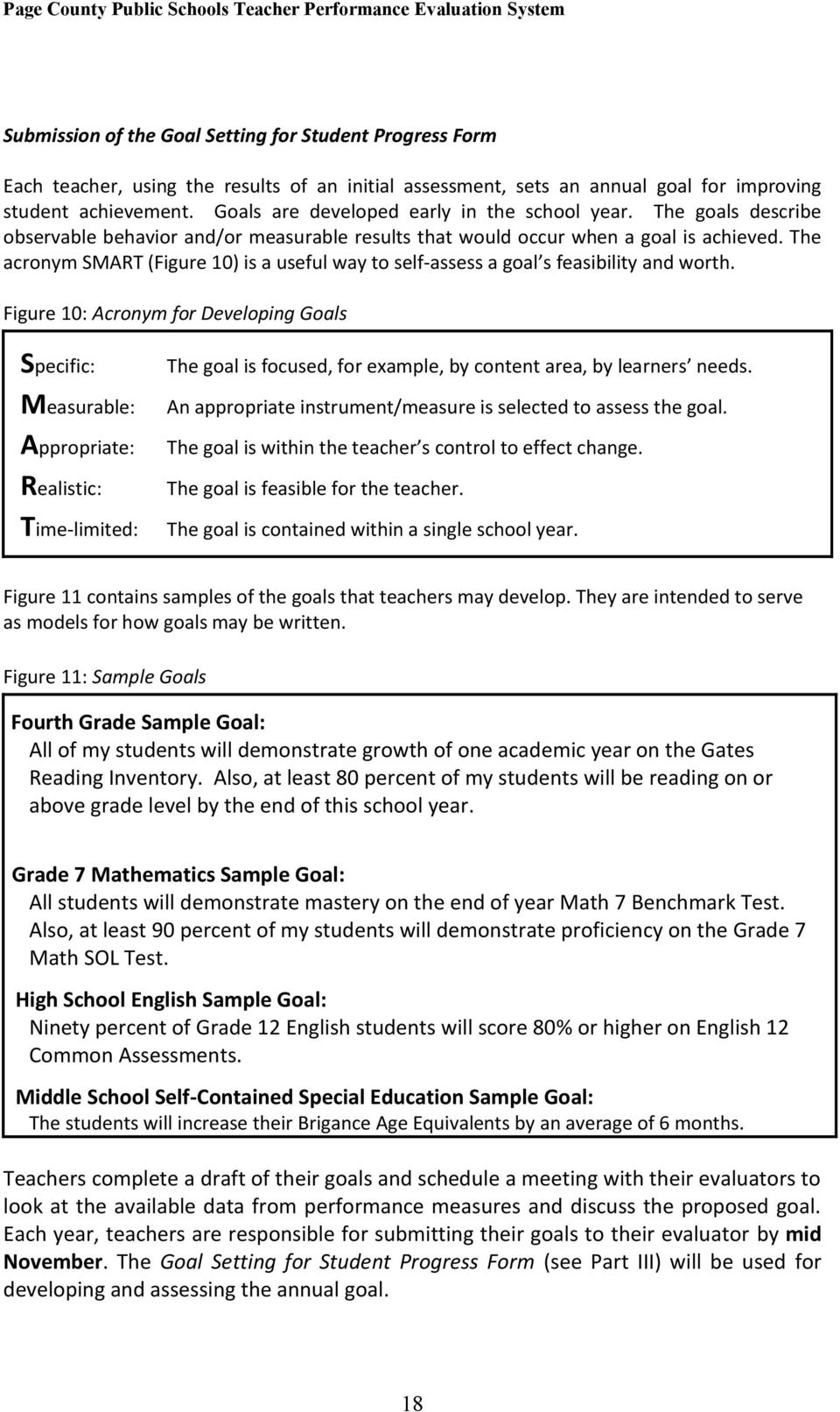 The acronym SMART (Figure 10) is a useful way to self-assess a goal s feasibility and worth.